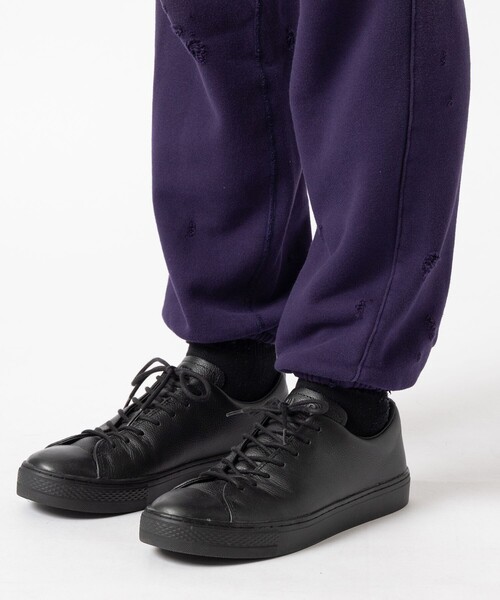 Needles(ニードルス)の「【Needles/ニードルズ】2-Tone String Sweat Pant - Cotton French Terry(スウェットパンツ・メンズ・パープル/ベージュ/ブラック・M/S)」の6枚目の写真
