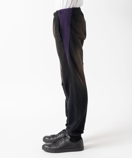 Needles(ニードルス)の「【Needles/ニードルズ】2-Tone String Sweat Pant - Cotton French Terry(スウェットパンツ・メンズ・パープル/ベージュ/ブラック・M/S)」の10枚目の写真