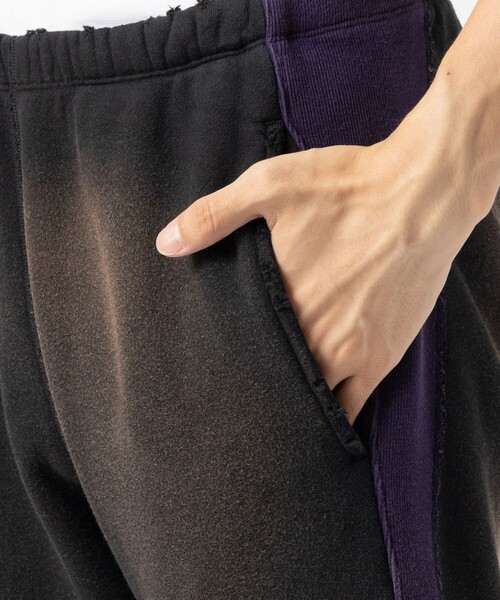Needles(ニードルス)の「【Needles/ニードルズ】2-Tone String Sweat Pant - Cotton French Terry(スウェットパンツ・メンズ・パープル/ベージュ/ブラック・M/S)」の14枚目の写真