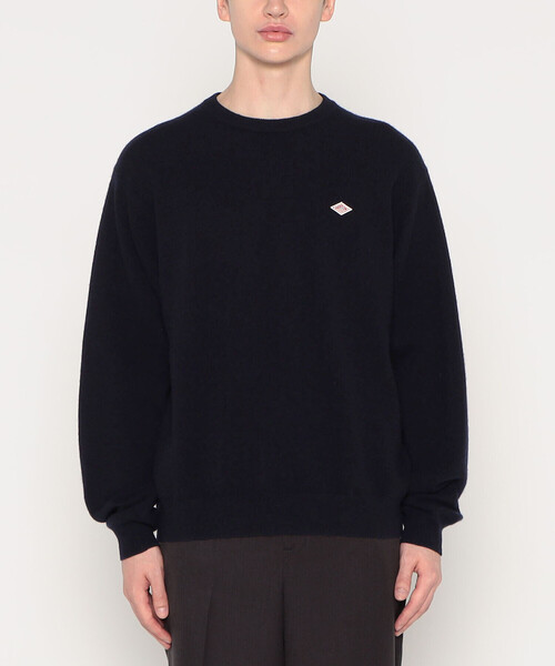 DANTON（ダントン）の「MEN'S LAMBSWOOL CREW NECK KNIT PULLOVER（ニット/セーター・メンズ・オレンジ/グレイッシュベージュ/ブラック/ブルー/ダークグリーン/ライトブラウン/オートミール/ダークグレー/ライトグレー/ブラウン/ダークネイビー/レッド/イエロー・40/38/42/44）」の10枚目の写真