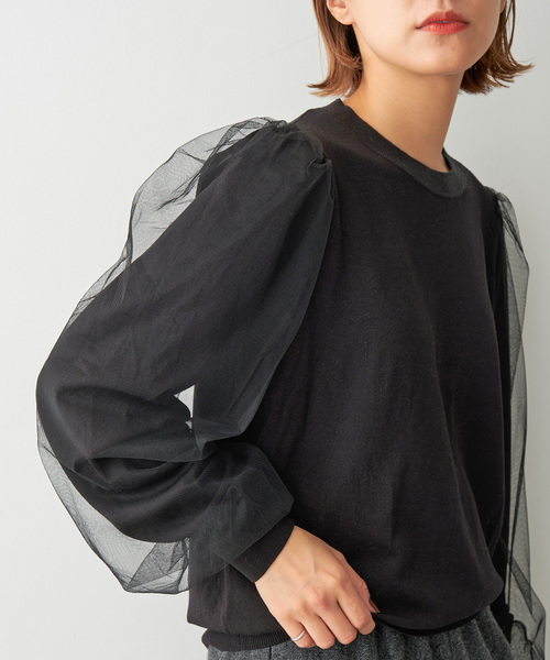 スピックアンドスパン　ブラック オーバーサイズ ニット　黒 Spick & Span（ニット/セーター）のフリマアイテム一覧