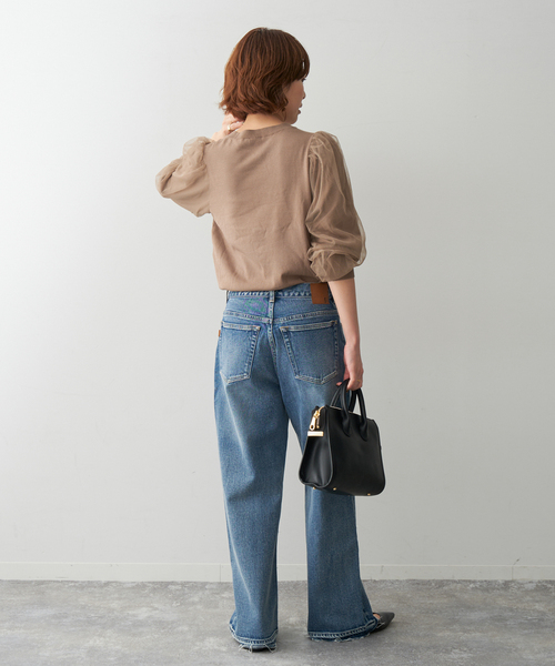 Spick & Span(スピックアンドスパン)の「チュールスリーブニットプルオーバー(ニット/セーター・レディース・ブラック/ベージュ・FREE)」の20枚目の写真