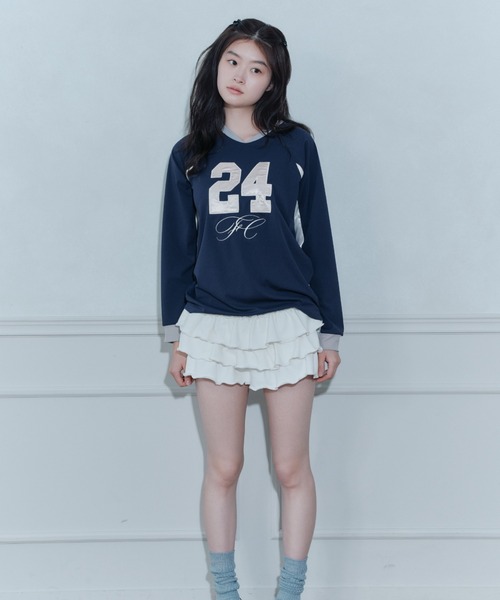 FCMM(エフシーエムエム)の「【日本限定】NUMBERING L/S TEE/ナンバリングロングスリーブT(Tシャツ/カットソー・レディース・イエロー/ネイビー/ホワイト・MEDIUM/SMALL)」の10枚目の写真