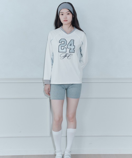 FCMM(エフシーエムエム)の「【日本限定】NUMBERING L/S TEE/ナンバリングロングスリーブT(Tシャツ/カットソー・レディース・イエロー/ネイビー/ホワイト・MEDIUM/SMALL)」の5枚目の写真