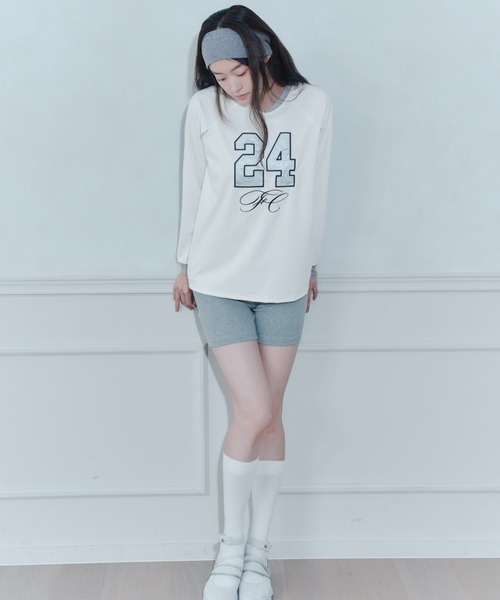 FCMM(エフシーエムエム)の「【日本限定】NUMBERING L/S TEE/ナンバリングロングスリーブT(Tシャツ/カットソー・レディース・イエロー/ネイビー/ホワイト・MEDIUM/SMALL)」の6枚目の写真