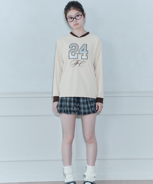 FCMM(エフシーエムエム)の「【日本限定】NUMBERING L/S TEE/ナンバリングロングスリーブT(Tシャツ/カットソー・レディース・イエロー/ネイビー/ホワイト・MEDIUM/SMALL)」の14枚目の写真