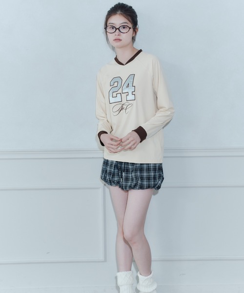 FCMM(エフシーエムエム)の「【日本限定】NUMBERING L/S TEE/ナンバリングロングスリーブT(Tシャツ/カットソー・レディース・イエロー/ネイビー/ホワイト・MEDIUM/SMALL)」の15枚目の写真