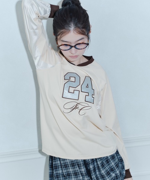 FCMM(エフシーエムエム)の「【日本限定】NUMBERING L/S TEE/ナンバリングロングスリーブT(Tシャツ/カットソー・レディース・イエロー/ネイビー/ホワイト・MEDIUM/SMALL)」の16枚目の写真