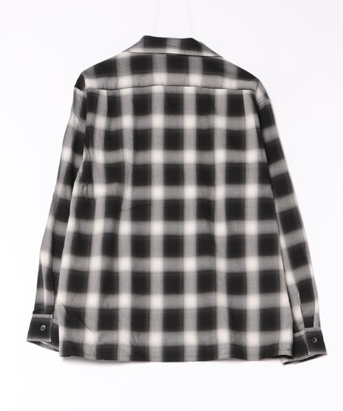 BACK NUMBER(バックナンバー)の「【BACK NUMBER】オンブレチェックオープンカラーシャツ(シャツ/ブラウス・メンズ・ブラック/ブラウン・M/L/XL)」の3枚目の写真