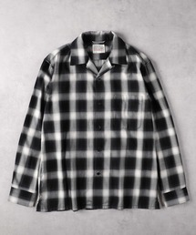 【BACK NUMBER】オンブレチェックオープンカラーシャツ