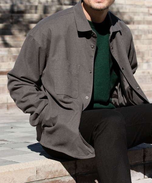 【セール】『WEB限定』ウールライクCPOシャツブルゾン（ミリタリージャケット）｜URBAN RESEARCH ROSSO MEN（アーバンリサーチロッソメン）