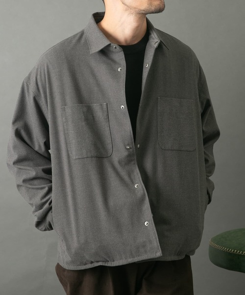 【セール】『WEB限定』ウールライクCPOシャツブルゾン（ミリタリージャケット）｜URBAN RESEARCH ROSSO MEN（アーバンリサーチロッソメン）