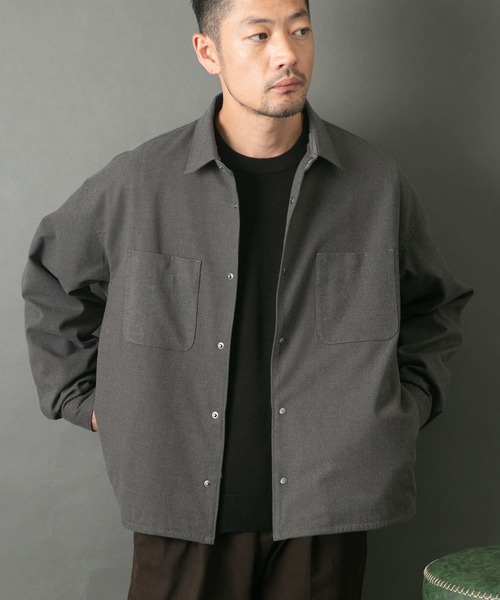 【セール】『WEB限定』ウールライクCPOシャツブルゾン（ミリタリージャケット）｜URBAN RESEARCH ROSSO MEN（アーバンリサーチロッソメン）