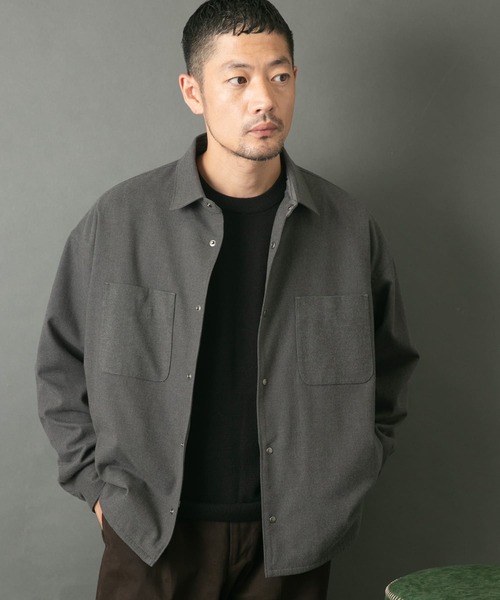 【セール】『WEB限定』ウールライクCPOシャツブルゾン（ミリタリージャケット）｜URBAN RESEARCH ROSSO MEN（アーバンリサーチロッソメン）