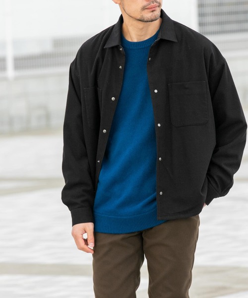 【セール】『WEB限定』ウールライクCPOシャツブルゾン（ミリタリージャケット）｜URBAN RESEARCH ROSSO MEN（アーバンリサーチロッソメン）