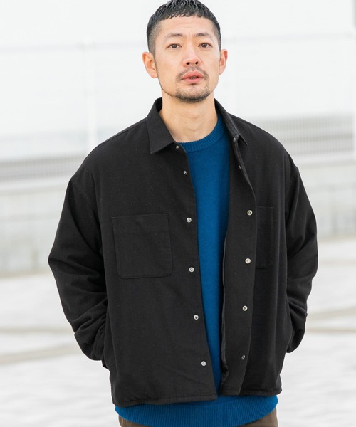 【セール】『WEB限定』ウールライクCPOシャツブルゾン（ミリタリージャケット）｜URBAN RESEARCH ROSSO MEN（アーバンリサーチロッソメン）