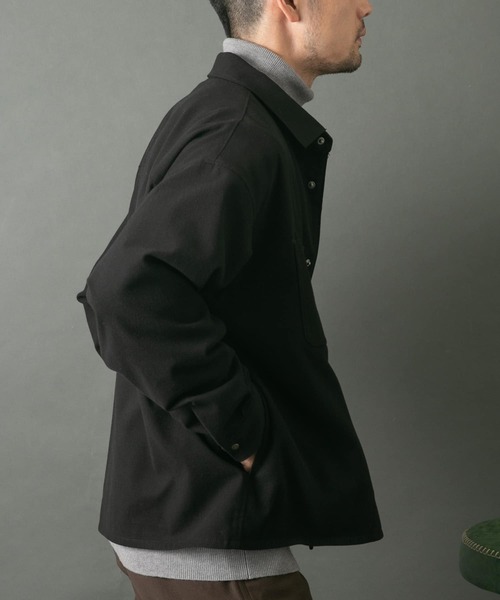 【セール】『WEB限定』ウールライクCPOシャツブルゾン（ミリタリージャケット）｜URBAN RESEARCH ROSSO MEN（アーバンリサーチロッソメン）
