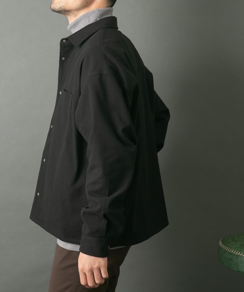 【セール】『WEB限定』ウールライクCPOシャツブルゾン（ミリタリージャケット）｜URBAN RESEARCH ROSSO MEN（アーバンリサーチロッソメン）