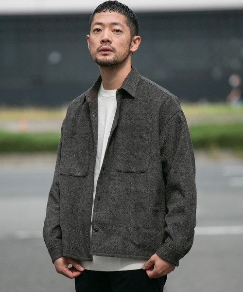 【セール】『WEB限定』ウールライクCPOシャツブルゾン（ミリタリージャケット）｜URBAN RESEARCH ROSSO MEN（アーバンリサーチロッソメン）