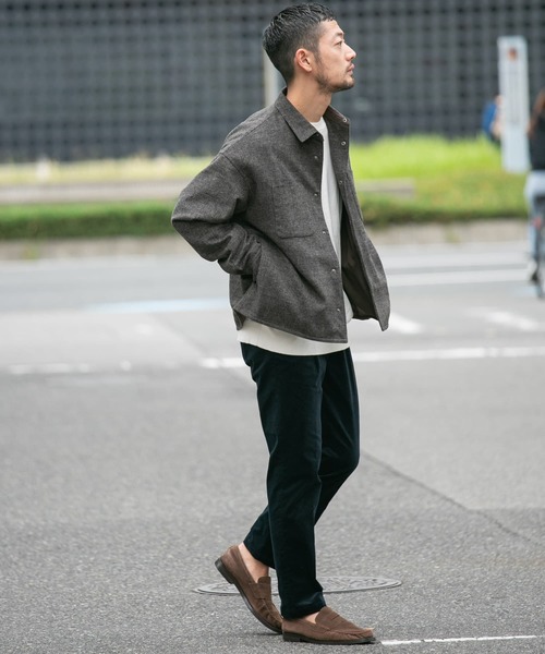 【セール】『WEB限定』ウールライクCPOシャツブルゾン（ミリタリージャケット）｜URBAN RESEARCH ROSSO MEN（アーバンリサーチロッソメン）