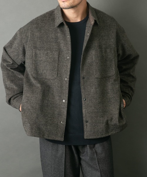 【セール】『WEB限定』ウールライクCPOシャツブルゾン（ミリタリージャケット）｜URBAN RESEARCH ROSSO MEN（アーバンリサーチロッソメン）