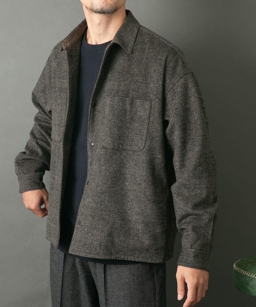 【セール】『WEB限定』ウールライクCPOシャツブルゾン（ミリタリージャケット）｜URBAN RESEARCH ROSSO MEN（アーバンリサーチロッソメン）