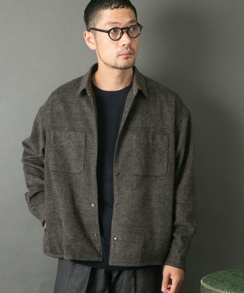 【セール】『WEB限定』ウールライクCPOシャツブルゾン（ミリタリージャケット）｜URBAN RESEARCH ROSSO MEN（アーバンリサーチロッソメン）