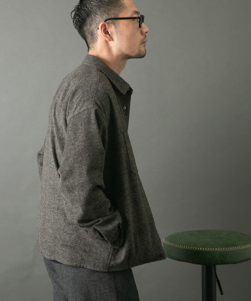 【セール】『WEB限定』ウールライクCPOシャツブルゾン（ミリタリージャケット）｜URBAN RESEARCH ROSSO MEN（アーバンリサーチロッソメン）