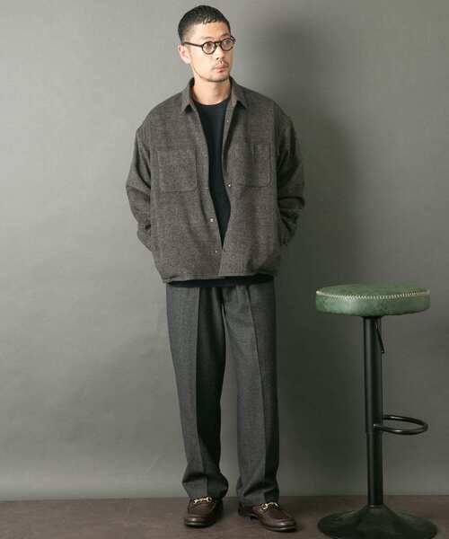 【セール】『WEB限定』ウールライクCPOシャツブルゾン（ミリタリージャケット）｜URBAN RESEARCH ROSSO MEN（アーバンリサーチロッソメン）