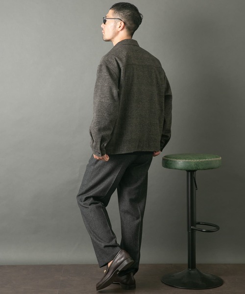 【セール】『WEB限定』ウールライクCPOシャツブルゾン（ミリタリージャケット）｜URBAN RESEARCH ROSSO MEN（アーバンリサーチロッソメン）