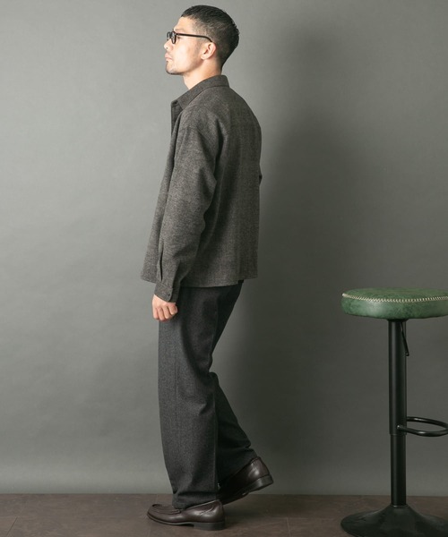 【セール】『WEB限定』ウールライクCPOシャツブルゾン（ミリタリージャケット）｜URBAN RESEARCH ROSSO MEN（アーバンリサーチロッソメン）