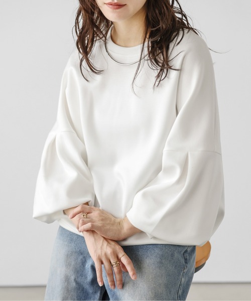 セール】ドロップショルダーバルーンスリーブトップス（Tシャツ