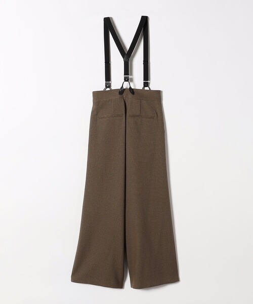 quaranciel(カランシエル)の「quaranciel:〈洗濯機可能〉チェック サスペンダー付 タック ワイド パンツ(その他パンツ・レディース・ネイビー/ブラウン・40/38/36)」の22枚目の写真