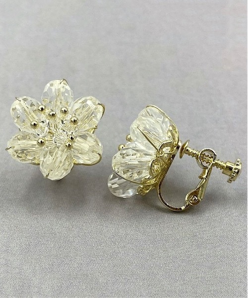 nicott(ニコット)の「NC:Crystal peccle Earring クリスタルペブルイヤリング(イヤリング・レディース・B/A/C/D・FREE)」の4枚目の写真