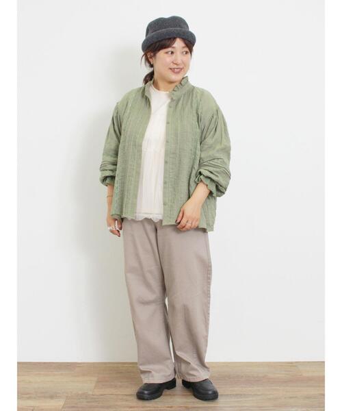 Samansa Mos2（サマンサ モスモス）の「チュールドッキングカットソー（Tシャツ/カットソー・レディース・キナリ/ブラック/ブラウン・F）」の21枚目の写真