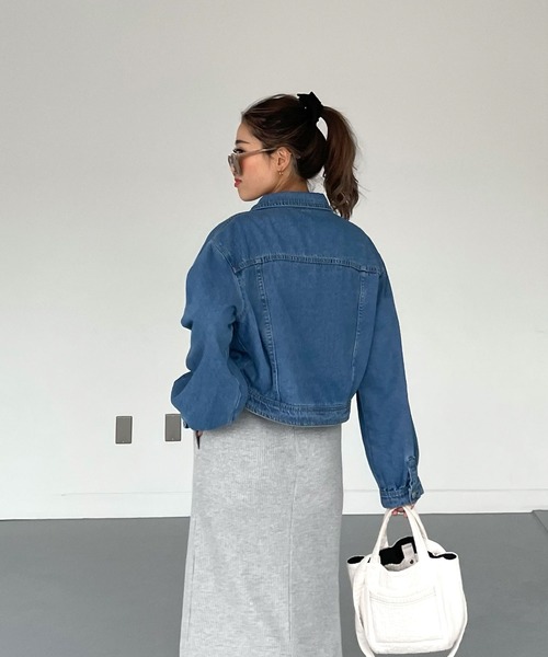 クロップドデニムジャケット（デニムジャケット）｜CHERI since1985