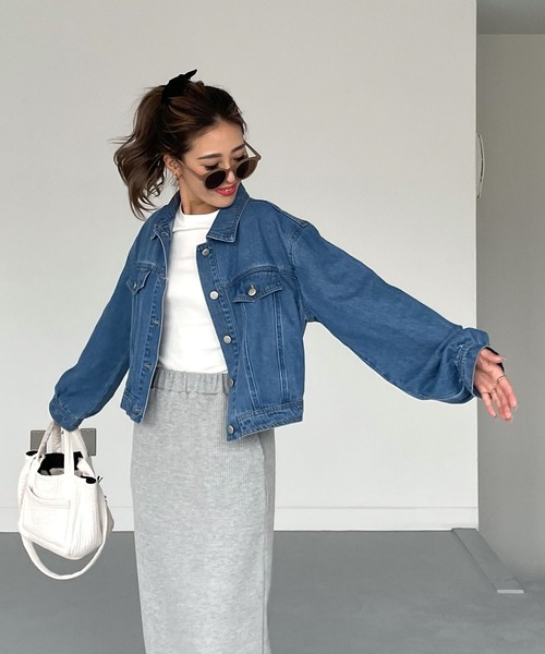 クロップドデニムジャケット（デニムジャケット）｜CHERI since1985