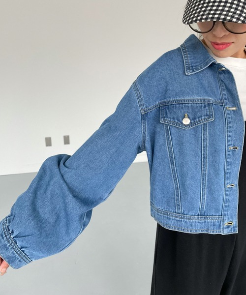 クロップドデニムジャケット（デニムジャケット）｜CHERI since1985