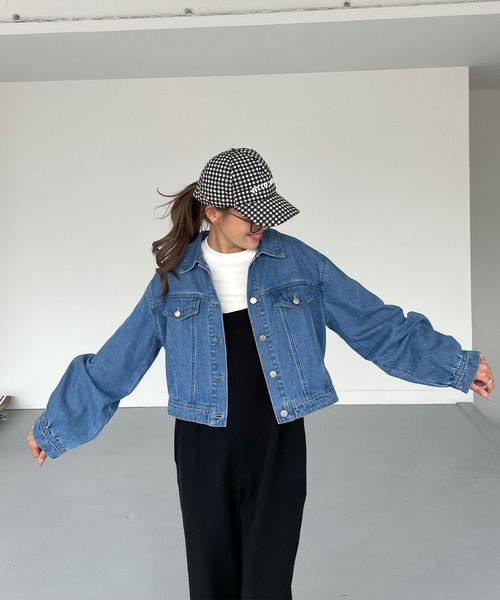 クロップドデニムジャケット（デニムジャケット）｜CHERI since1985