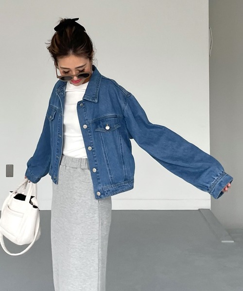 クロップドデニムジャケット（デニムジャケット）｜CHERI since1985