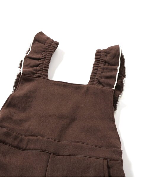 BREEZE（ブリーズ）の「ハートポケットサロペット（サロペット/オーバーオール・キッズ・オフホワイト/ブラウン・80/90/100/110/120/130）」の8枚目の写真