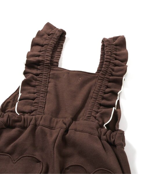 BREEZE（ブリーズ）の「ハートポケットサロペット（サロペット/オーバーオール・キッズ・オフホワイト/ブラウン・80/90/100/110/120/130）」の9枚目の写真