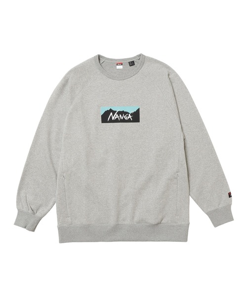 NANGA（ナンガ）の「NANGA/ナンガ ECO HYBRID BOX LOGO SWEATSHIRT スウェット（スウェット・メンズ・ブラック/ライトグレー/オレンジ/ベージュ/ブラック系・M/L/XL/S）」の11枚目の写真