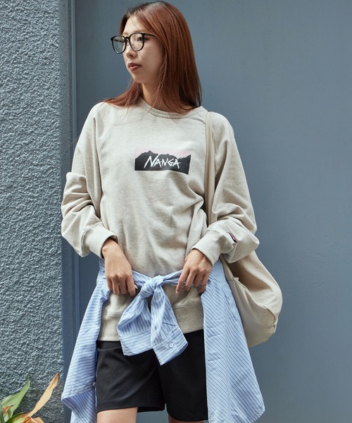 NANGA/ナンガ ECO HYBRID BOX LOGO SWEATSHIRT スウェット（スウェット
