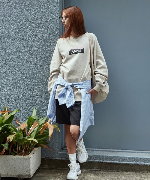 NANGA/ナンガ ECO HYBRID BOX LOGO SWEATSHIRT スウェット（スウェット