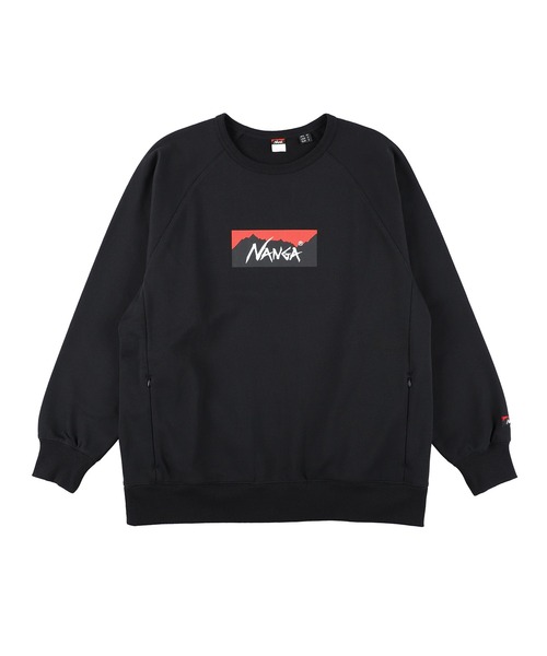 NANGA（ナンガ）の「NANGA/ナンガ ECO HYBRID BOX LOGO SWEATSHIRT スウェット（スウェット・メンズ・ブラック/ライトグレー/オレンジ/ベージュ/ブラック系・M/L/XL/S）」の14枚目の写真