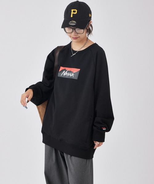 NANGA/ナンガ ECO HYBRID BOX LOGO SWEATSHIRT スウェット（スウェット