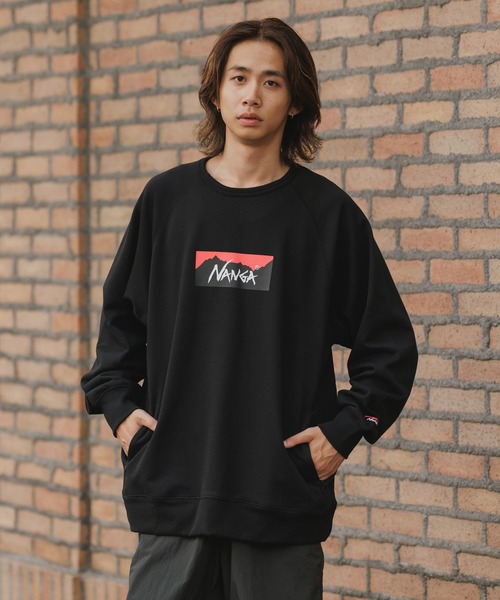 NANGA/ナンガ ECO HYBRID BOX LOGO SWEATSHIRT スウェット（スウェット