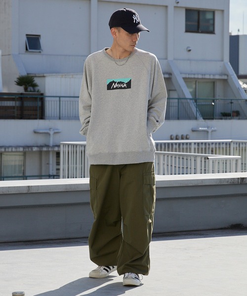 NANGA/ナンガ ECO HYBRID BOX LOGO SWEATSHIRT スウェット（スウェット