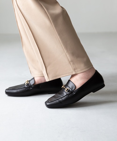 セール】幅広 『4E』 スクエアトゥ ローファー（ローファー）｜welleg